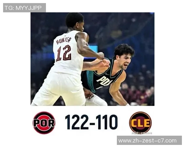 杨瀚森2分1板1助攻1帽开拓者掀翻骑士完毕3连败，米切尔33+5+5